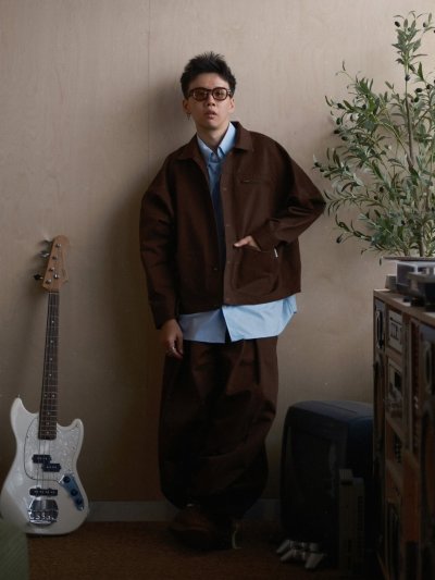 WIDE PLEAT SET TIMBER LAYERS BCKMN STUDIO