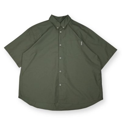 Wide Oxford Shirt Short Sleeve BCKMN STUDIO
