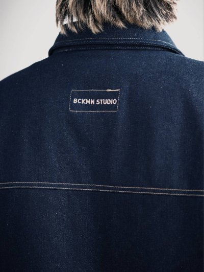 Wide Denim Crop Jacket 13oz. BCKMN STUDIO