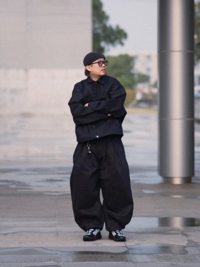 Wide Denim Balloon Set 13oz. BCKMN STUDIO