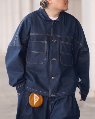 Wide Denim Crop Jacket 13oz. BCKMN STUDIO