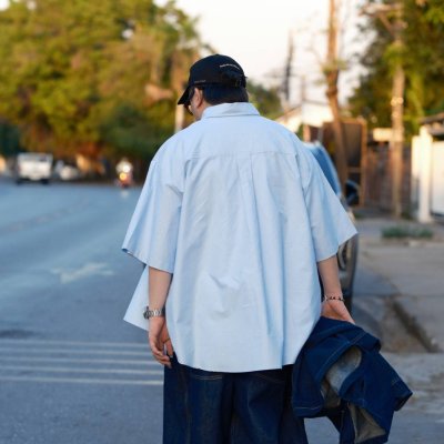 Wide Oxford Shirt Short Sleeve BCKMN STUDIO - Festive Colors