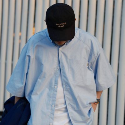 Wide Oxford Shirt Short Sleeve New Colors BCKMN STUDIO