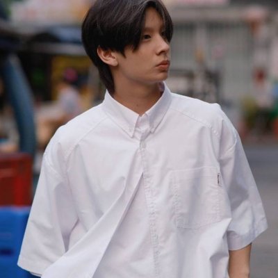 Wide Oxford Shirt Short Sleeve BCKMN STUDIO