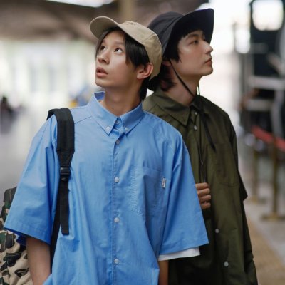 Wide Oxford Shirt Short Sleeve BCKMN STUDIO Wide Oxford Shirt Short Sleeve BCKMN STUDIO