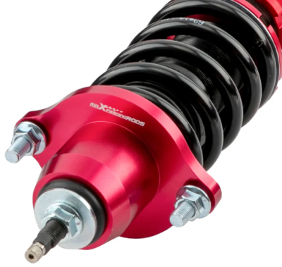 โช๊คอัพ ฮอนด้า ซีวิค คอยล์โอเวอร์ ปรับได้ 24 ระดับ maXpeedingrods Coilovers โช้คอัพสำหรับ Honda Civic ES 7 Gen 2001 2002 2003 2004 2005 Fit Acura RSX DC5 สีแดง