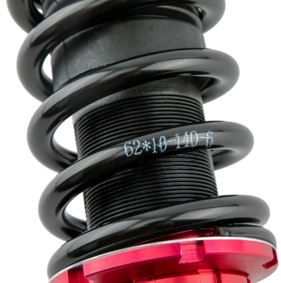 โช๊คอัพ ฮอนด้า ซีวิค คอยล์โอเวอร์ ปรับได้ 24 ระดับ maXpeedingrods Coilovers โช้คอัพสำหรับ Honda Civic ES 7 Gen 2001 2002 2003 2004 2005 Fit Acura RSX DC5 สีแดง