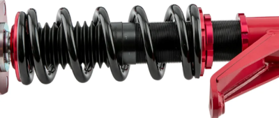 โช๊คอัพ ฮอนด้า ซีวิค คอยล์โอเวอร์ ปรับได้ 24 ระดับ maXpeedingrods Coilovers โช้คอัพสำหรับ Honda Civic ES 7 Gen 2001 2002 2003 2004 2005 Fit Acura RSX DC5 สีแดง