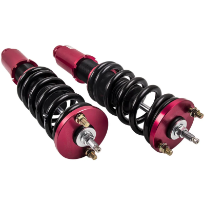 maXpeedingrods โช๊ค คอยล์โอเวอร์ ปรับ 24 ระดับ สำหรับ ฮอนด้า 1996 - 2001 ซีอาร์วี อุปกรณ์ปรับให้ลดระดับลง ระบบกันสะเทือน ตัวปรับสลักเกลียว