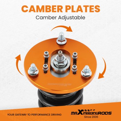 โช๊คสตรัทปรับเกลียว (Coilovers) สําหรับ Toyota Camry 1992-2001 และ Lexus ES300 1997-2001 ปรับระดับความสูงได้ ปรับหนืดได้ 24 ระดับ