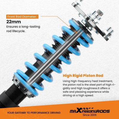 โช๊คสตรัทปรับเกลียว สำหรับ Honda CRV 2007-2011  ปรับหนืดได้ 24 ระดับ MaXpeedingrods COT6 Damper Coilover