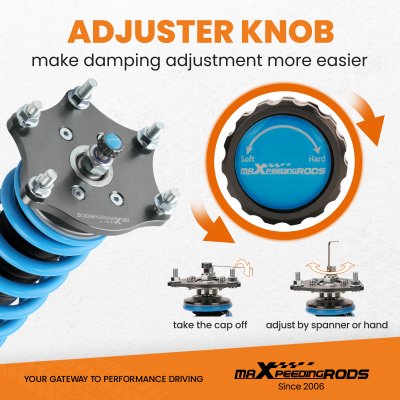 โช๊คสตรัทปรับเกลียว สำหรับ Honda CRV 2007-2011  ปรับหนืดได้ 24 ระดับ MaXpeedingrods COT6 Damper Coilover