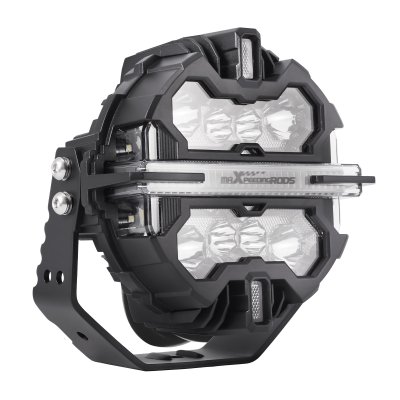 ไฟสปอตไลท์เสริม LED ทรงกลม 7 นิ้ว 250W คู่ | ไฟหลักสีขาว + DRL + RGB | IP68 ลำแสงสปอต + ด้านข้าง | MaXpeedingrods