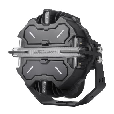 ไฟสปอตไลท์เสริม LED ทรงกลม 7 นิ้ว 250W คู่ | ไฟหลักสีขาว + DRL + RGB | IP68 ลำแสงสปอต + ด้านข้าง | MaXpeedingrods