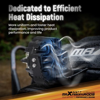 สปอตไลท์ 7 นิ้ว ทรงกลม ขับรถเสริมแสงสีขาวหลัก + สีเหลืองอําพัน/สีขาว | คู่ 190W | IP68 Spot Beam & Side Shooter