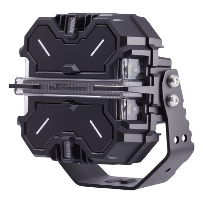 ไฟสปอตไลท์เสริม LED ทรงสี่เหลี่ยม 7 นิ้ว 250W คู่ | ไฟหลักสีขาว + DRL + RGB | IP68 ลำแสงสปอต + ด้านข้าง | MaXpeedingrods