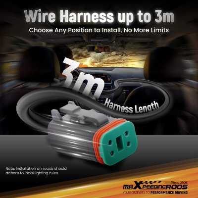 สปอตไลท์ 7 นิ้ว ทรงสี่เหลี่ยม ขับรถเสริมแสงสีขาวหลัก + สีเหลืองอําพัน/สีขาว | คู่ 190W | IP68 Spot Beam & Side Shooter