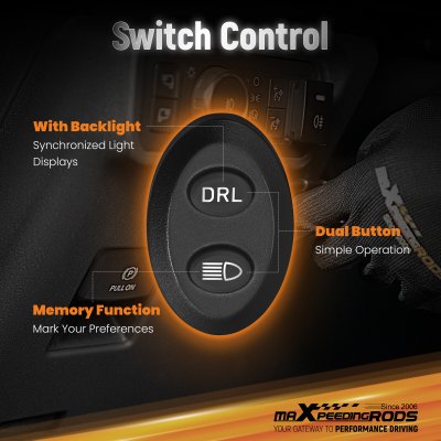 สปอตไลท์ 7 นิ้ว ทรงสี่เหลี่ยม ขับรถเสริมแสงสีขาวหลัก + สีเหลืองอําพัน/สีขาว | คู่ 190W | IP68 Spot Beam & Side Shooter