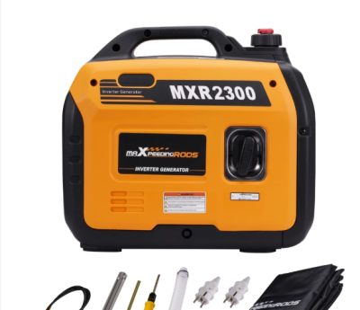 maXpeedingrods 2300 วัตต์ เครื่องปั่นไฟ Generator 4 จังหวะ 79cc OHV เครื่องปั่นไฟเบนซิน Digital Inverter พกพา