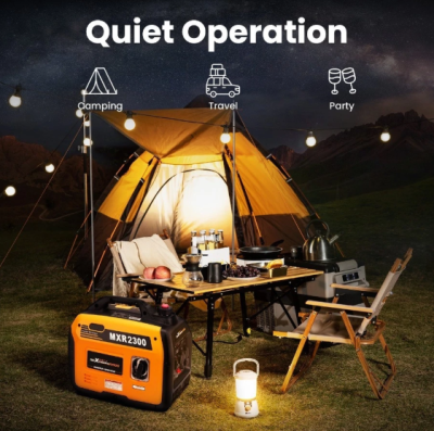 maXpeedingrods 2300 วัตต์ เครื่องปั่นไฟ Generator 4 จังหวะ 79cc OHV เครื่องปั่นไฟเบนซิน Digital Inverter พกพา