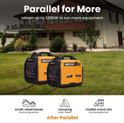 maXpeedingrods 2300 วัตต์ เครื่องปั่นไฟ Generator 4 จังหวะ 79cc OHV เครื่องปั่นไฟเบนซิน Digital Inverter พกพา