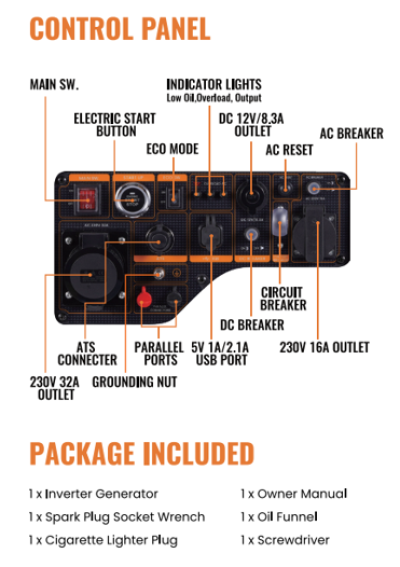 maXpeedingrods 5500W เครื่องกําเนิดไฟฟ้า 312cc 4-Stroke เครื่องยนต์ OHV แหล่งจ่ายไฟกลางแจ้ง Camping Inverter เครื่องกําเนิดไฟฟ้า