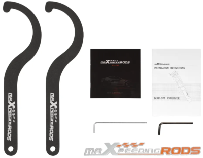 maXpeedingrods ชุดโช้คอัพ cot6 คอยล์สปริง PE สูงสุดสำหรับ Honda Civic Hatchback 2016+ (52 ม.)