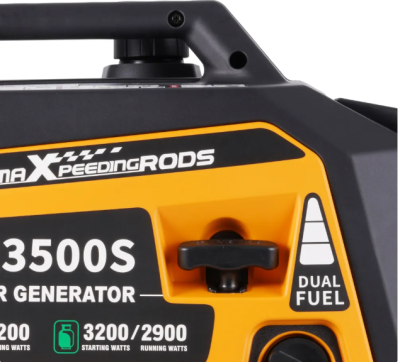 maXpeedingrods เครื่องปั่นไฟ Generator เครื่องกำเนิดไฟฟ้า LPG/เบนซิน 3500W เครื่องกำเนิดไฟฟ้าก๊าซดิจิทัลแบบเงียบ น้ำหนักเบา เป็นเครื่องกำเนิดไฟฟ้าสำรอง