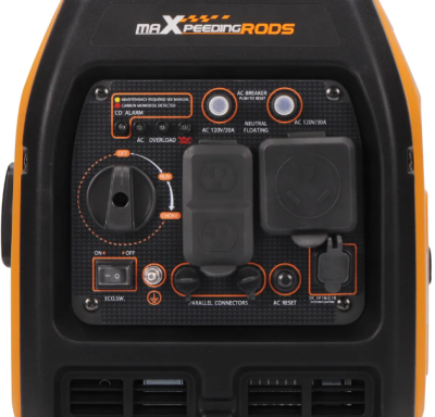 maXpeedingrods เครื่องปั่นไฟ Generator เครื่องกำเนิดไฟฟ้าฉุกเฉินอินเวอร์เตอร์ 3300 W 230 V น้ำหนักเบาสำหรับการเดินทางแคมป์ปิ้งไซต์ก่อสร้าง