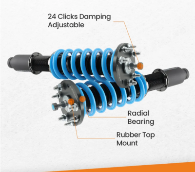 maXpeedingrods โช๊คอัพสตรัทปรับเกลียว สำหรับ Honda รุ่น Accord LX SE LX-P 2008-2012 เครื่องยนต์ 2.4L และ 3.5L