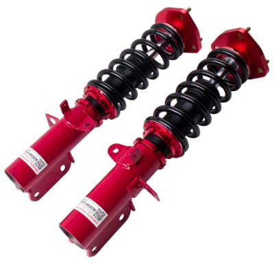 maXpeedingrods ชุดสตรัทปรับเกลียว ระบบ ซับเพนชั่น สำหรับรถยนต์ Toyota Corolla E90 E100 E110 Levint AE92 AE101 AE111ชุดสตรัทปรับเกลียว สีแดง