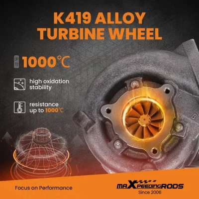 maXpeedingrods เทอร์โบชาร์จเจอร์ สำหรับรถยนต์    Billet Compressor Wheel CT16V Turbo compatible for Charger Compatible for Toyota Hilux compatible for Landcruiser 1KD-FTV 17201-OL040/30100 Toyota Hilux 3.0L D-4D 171hp 126kw 2005 17201-OL040 17201-30010 CT