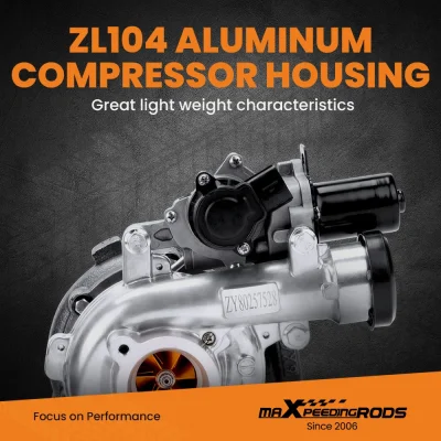 maXpeedingrods เทอร์โบชาร์จเจอร์ สำหรับรถยนต์    Billet Compressor Wheel CT16V Turbo compatible for Charger Compatible for Toyota Hilux compatible for Landcruiser 1KD-FTV 17201-OL040/30100 Toyota Hilux 3.0L D-4D 171hp 126kw 2005 17201-OL040 17201-30010 CT