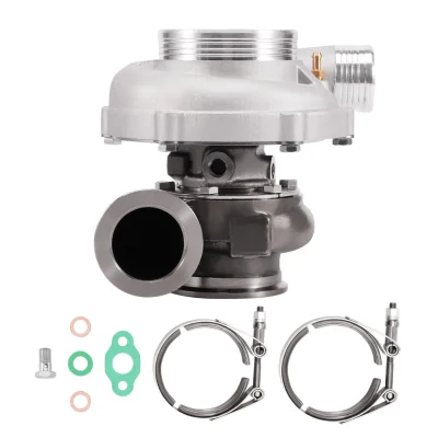 maXpeedngrods Dual Ball Bearing Turbo Turbocharger GT3071 GT3071R Turbo Compressor A/R 0.63 ตลับลูกปืนเซรามิกคู่ Upgr adeDual & ล้อเหล็กแท่ง GT30 GT3071R Racing Turbocharger