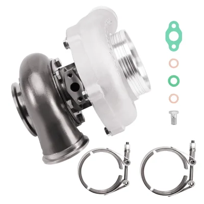 maXpeedngrods Dual Ball Bearing Turbo Turbocharger GT3071 GT3071R Turbo Compressor A/R 0.63 ตลับลูกปืนเซรามิกคู่ Upgr adeDual & ล้อเหล็กแท่ง GT30 GT3071R Racing Turbocharger