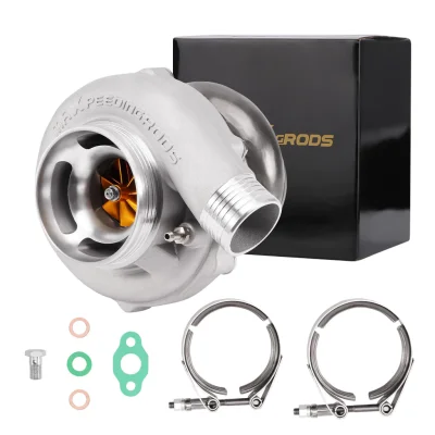 maXpeedngrods Dual Ball Bearing Turbo Turbocharger GT3071 GT3071R Turbo Compressor A/R 0.63 ตลับลูกปืนเซรามิกคู่ Upgr adeDual & ล้อเหล็กแท่ง GT30 GT3071R Racing Turbocharger