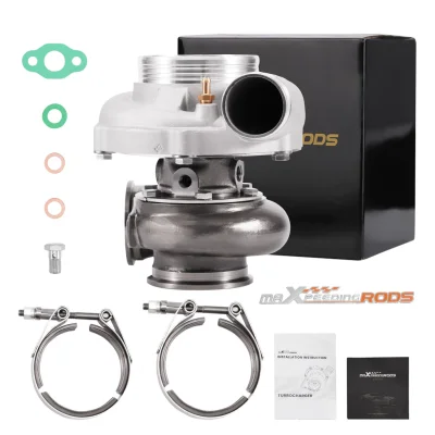 maXpeedngrods Dual Ball Bearing Turbo Turbocharger GT3071 GT3071R Turbo Compressor A/R 0.63 ตลับลูกปืนเซรามิกคู่ Upgr adeDual & ล้อเหล็กแท่ง GT30 GT3071R Racing Turbocharger