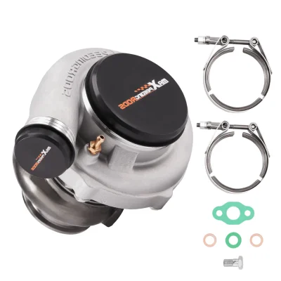 maXpeedngrods Dual Ball Bearing Turbo Turbocharger GT3071 GT3071R Turbo Compressor A/R 0.63 ตลับลูกปืนเซรามิกคู่ Upgr adeDual & ล้อเหล็กแท่ง GT30 GT3071R Racing Turbocharger