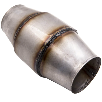 maXpeedingrods 4inch IN/OUT T409 แคตตาไลติก สแตนเลส ท่อกรองไอเสีย ขนาด 4 นิ้ว 410300 Spun Body พอดีโดยตรง ประสิทธิภาพสูง