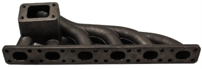 maXpeedingrods Turbo Exhaust Manifold ท่อร่วมไอเสีย สำหรับ BMW 6 สูบ M50 M52 เครื่องยนต์ T3 Top Mount Turbocharger Flange Manifold Fit E34 E36 E38 E39 E46 Z3 M50B20 M52TUB20 B25 B28