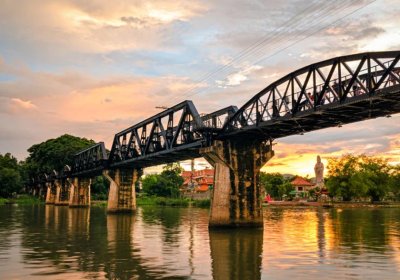 Bridge over the River Kwai + Erawan Waterfall + Tiger Cave Temple