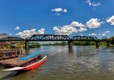 Bridge over the River Kwai + Erawan Waterfall + Tiger Cave Temple