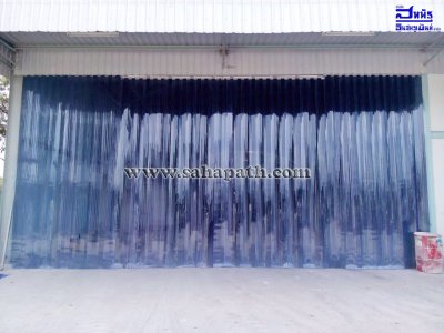 ม่านพลาสติกใส แบบกันกระแทก หนา 3 mm.