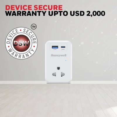 Honeywell Surge Cube with 1xType C with PD & 1xUSB