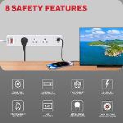 Honeywell 4 Outlet Surge Protector with 1xType C & 2xUSB
