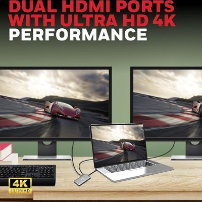 Honeywell Type C Docking Station with Dual HDMI - 6 in 1