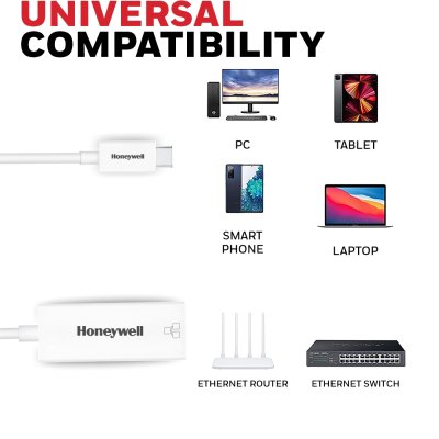 Honeywell Type C to Gigabit Ethernet  HC000007/ADP/WHT