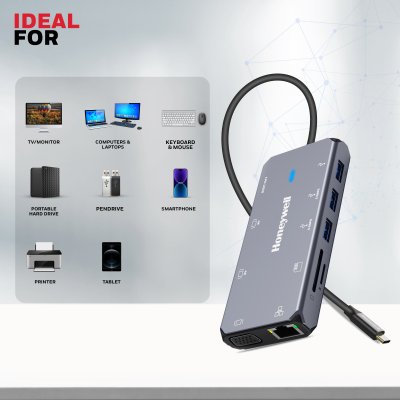 Honeywell Type C Docking Station - 10 in 1 HC000027/LAP/CDK