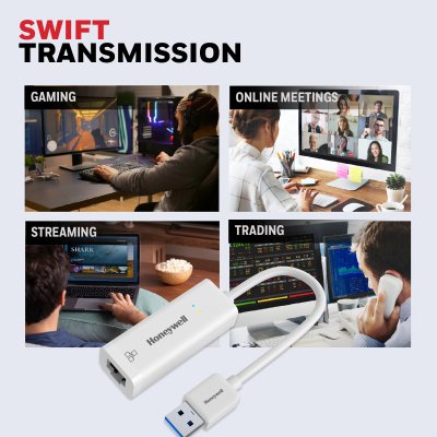 Honeywell USB 3.1 to Gigabit Ethernet  HC000010/ADP/WHT