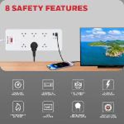 Honeywell 6 Outlet Surge Protector with 2 Type C & 2 USB